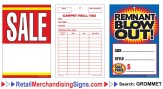 G60 Price Tags I Grommet l 5 x 7 l 100 per pack